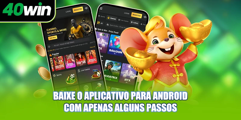 Baixe o aplicativo para Android com apenas alguns passos