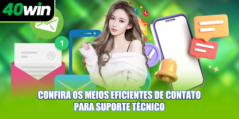 Confira os meios eficientes de contato  para suporte técnico