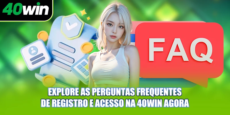 Explore as perguntas frequentes de registro e acesso na 40WIN agora