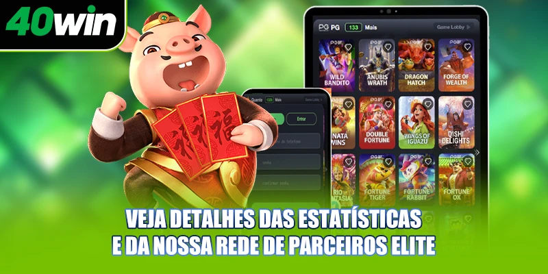 Veja detalhes das estatísticas e da nossa rede de parceiros elite